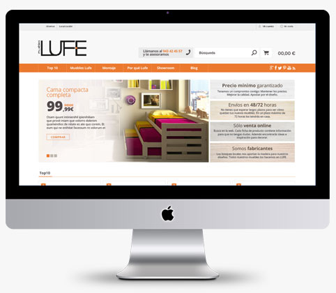 Página web - LUFE - Proyectos - Lombok Design Página web - LUFE - Proyectos - Lombok Design